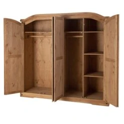 Corona 4 Door Wardrobe, Pine -Furniture Sale Store 1000097615 alt01