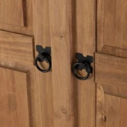 Corona 4 Door Wardrobe, Pine -Furniture Sale Store 1000097615 alt02
