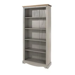 Corona Tall Bookcase, Grey 5 Corona Tall Bookcase, Grey -Furniture Sale Store 1000108038 alt02