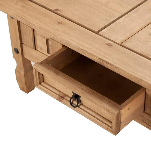 Corona Coffee Table With Drawer, Pine 3 Corona Coffee Table With Drawer, Pine - Image 3