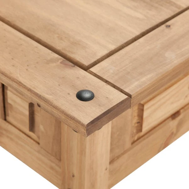 Corona Coffee Table With Drawer, Pine 4 Corona Coffee Table With Drawer, Pine - Image 4