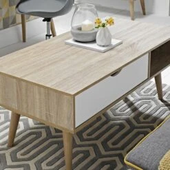 Scandi Coffee Table, White -Furniture Sale Store 1000125439 alt03