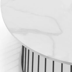 Broadway Round Coffee Table, White Faux Marble -Furniture Sale Store 1000169285 alt02