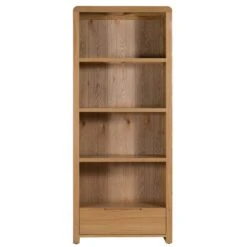 Curve Tall Bookcase, Oak -Furniture Sale Store 1000169310 alt02