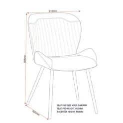 Quebec 4 Seater Wave Rectangular Dining Table With 4 Chairs, Brown -Furniture Sale Store 1000169764 alt02