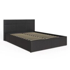 Side Lift Ottoman Bed, Faux Leather -Furniture Sale Store 30282765 alt02