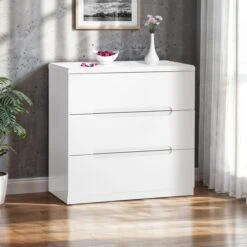 Manhattan 3 Drawer Chest, White