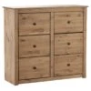 Panama 6 Drawer Chest, Pine