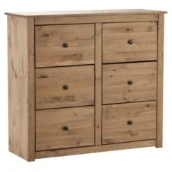 Panama 6 Drawer Chest, Pine