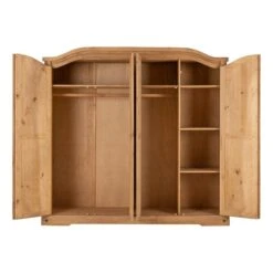 Corona 4 Door Wardrobe, Pine -Furniture Sale Store 30359259 alt03