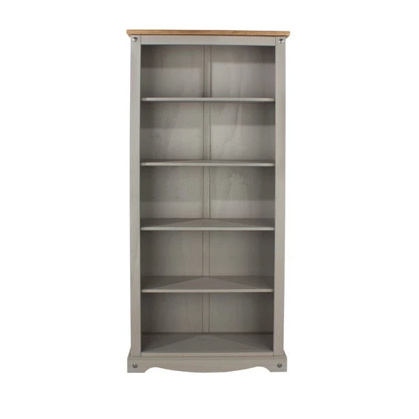 Corona Tall Bookcase, Grey 1 Corona Tall Bookcase, Grey