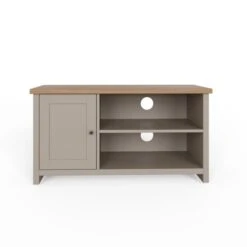 Lancaster Compact TV Unit, Grey And Oak For TVs Up To 42" -Furniture Sale Store 30592826 alt04
