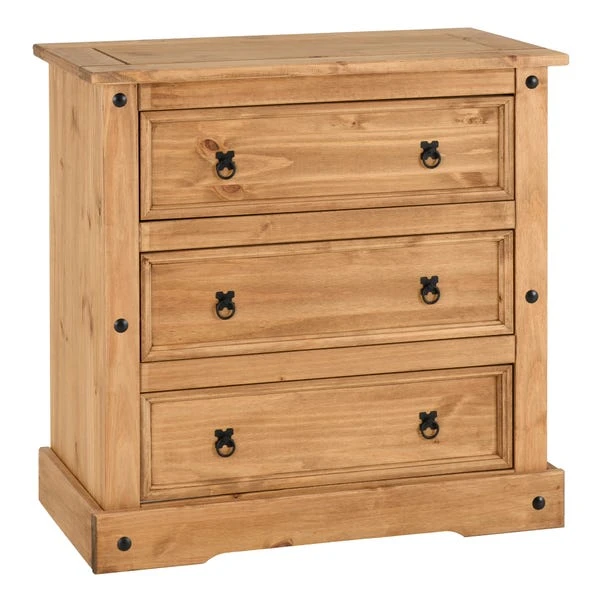 Corona 3 Drawer Chest, Pine 2 Corona 3 Drawer Chest, Pine - Image 2