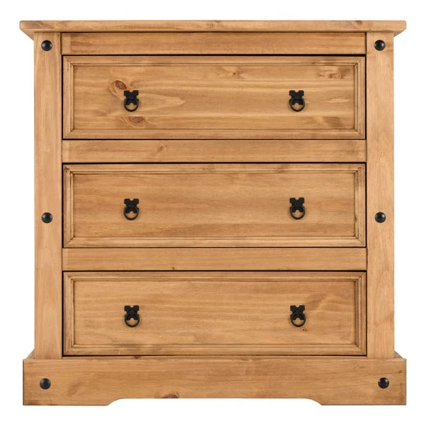 Corona 3 Drawer Chest, Pine 3 Corona 3 Drawer Chest, Pine - Image 3