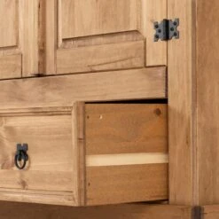 Corona Double 1 Drawer Wardrobe, Pine -Furniture Sale Store 30606987 alt06