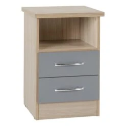 Nevada 2 Drawer Bedside Table -Furniture Sale Store 30607031 alt01