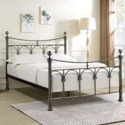 Gamma Nickel Bed Frame -Furniture Sale Store 30618602 alt01