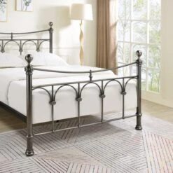 Gamma Nickel Bed Frame -Furniture Sale Store 30618602 alt03