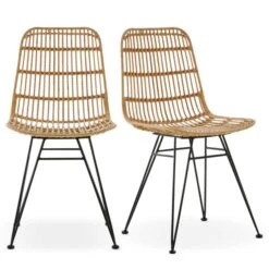 Set Of 2 Pax Dining Chairs, Rattan -Furniture Sale Store 30645857 alt02