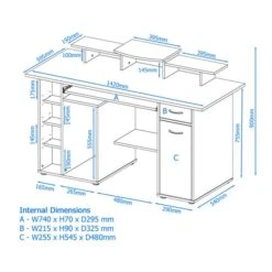 San Diego Desk - Beech 7 San Diego Desk - Beech -Furniture Sale Store 30661471 alt09