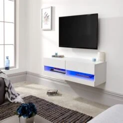 Galicia LED Floating Wall TV Unit For TVs Up To 55"