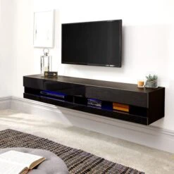 Galicia LED Wide Floating Wall TV Unit For TVs Up To 67" 26 Galicia LED Wide Floating Wall TV Unit For TVs Up To 67" -Furniture Sale Store 30662652