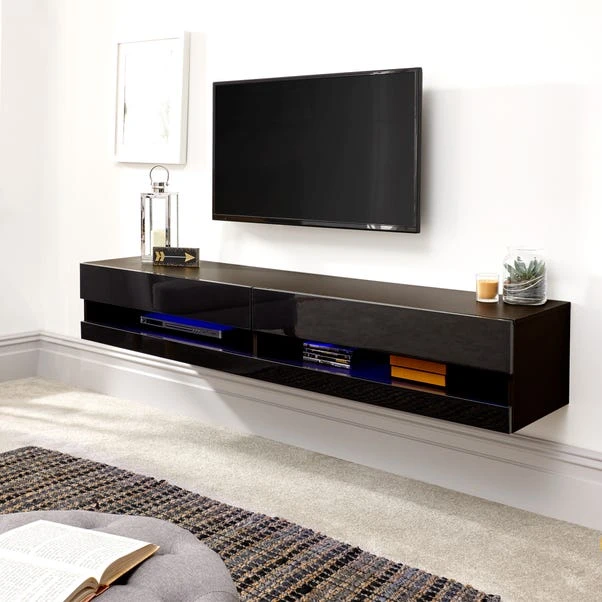 Galicia LED Wide Floating Wall TV Unit For TVs Up To 67" 12 Galicia LED Wide Floating Wall TV Unit For TVs Up To 67" - Image 12