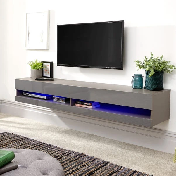 Galicia LED Wide Floating Wall TV Unit For TVs Up To 67" 5 Galicia LED Wide Floating Wall TV Unit For TVs Up To 67" - Image 5