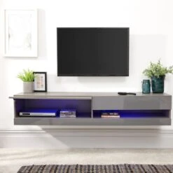 Galicia LED Wide Floating Wall TV Unit For TVs Up To 67" 23 Galicia LED Wide Floating Wall TV Unit For TVs Up To 67" -Furniture Sale Store 30662653 alt04