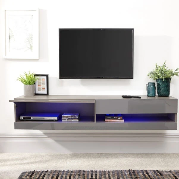 Galicia LED Wide Floating Wall TV Unit For TVs Up To 67" 9 Galicia LED Wide Floating Wall TV Unit For TVs Up To 67" - Image 9