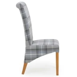 Set Of 2 Chester Dining Chairs, Woven Check Fabric -Furniture Sale Store 30662746 alt03