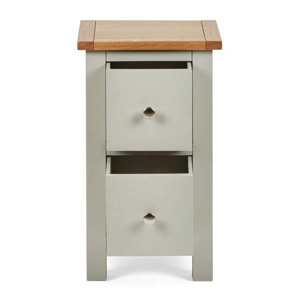 Bromley 2 Drawer Slim Bedside Table 5 Bromley 2 Drawer Slim Bedside Table - Image 5