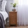 Bromley 2 Drawer Slim Bedside Table