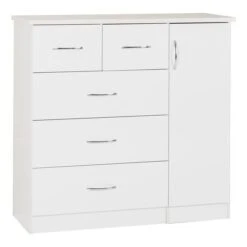 Nevada Small Single 5 Drawer Wardrobe -Furniture Sale Store 30694088 alt01