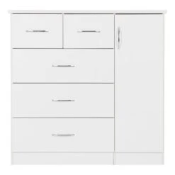Nevada Small Single 5 Drawer Wardrobe -Furniture Sale Store 30694088 alt02
