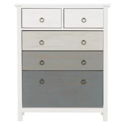 Vermount 5 Drawer Chest, White