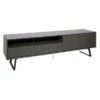 Carbon Extra Wide TV Unit, Black For TVs Up To 90"