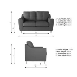 Baxter Textured Weave 2 Seater Sofa -Furniture Sale Store 30744590 alt09