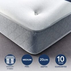 Fogarty Just Right Memory Foam Top Orthopaedic Open Coil Mattress -Furniture Sale Store 30758943