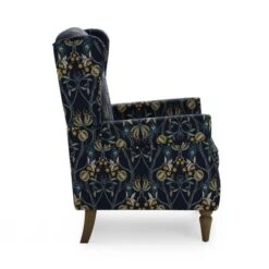Oswald Havisham Print Wingback Armchair -Furniture Sale Store 30766650 alt03