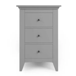 Lynton 3 Drawer Bedside Table, Grey -Furniture Sale Store 30768451 alt02