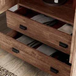 Fulton 4 Door Wardrobe, Pine -Furniture Sale Store 30773038 alt02