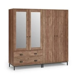 Fulton 4 Door Wardrobe, Pine -Furniture Sale Store 30773038 alt05