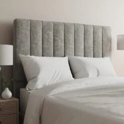 Luxury Chenille Vertical Stripe Headboard