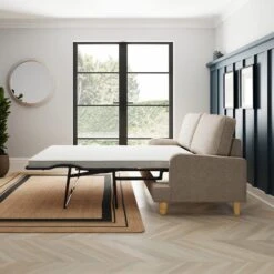 Beatrice Tonal Textured Weave 3 Seater Double Sofa Bed -Furniture Sale Store 30792408 alt03