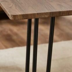 Bella 4 Seater Rectangular Hairpin Leg Dining Table With 2 Benches -Furniture Sale Store 30793847 alt02