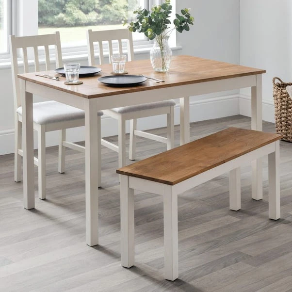 Coxmoor 4 Seater Rectangular Dining Table, Off White Solid Oak 1 Coxmoor 4 Seater Rectangular Dining Table, Off White Solid Oak