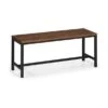 Tribeca 2 Seater Dining Bench, Walnut Brown, 110cm
