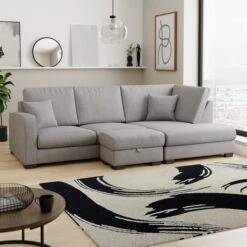 Carson Soft Texture Large Storage Footstool -Furniture Sale Store 30796040 alt02