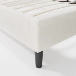 Alara Pleated Teddy Fabric Bed Frame -Furniture Sale Store 30800163 alt06